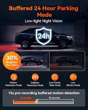 Bundle: Vantrue S1 PRO Dual Dash Cam + Vantrue Hardwire Kit 2.7K Front and Rear 5G Wi-Fi Dash Cam, 1944P Dual Hidden Dash Camera for Cars, STARVIS 2, Voice Control