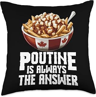Poutine Costume Canadian Food Maker Snack Dish Poutine Throw Pillow