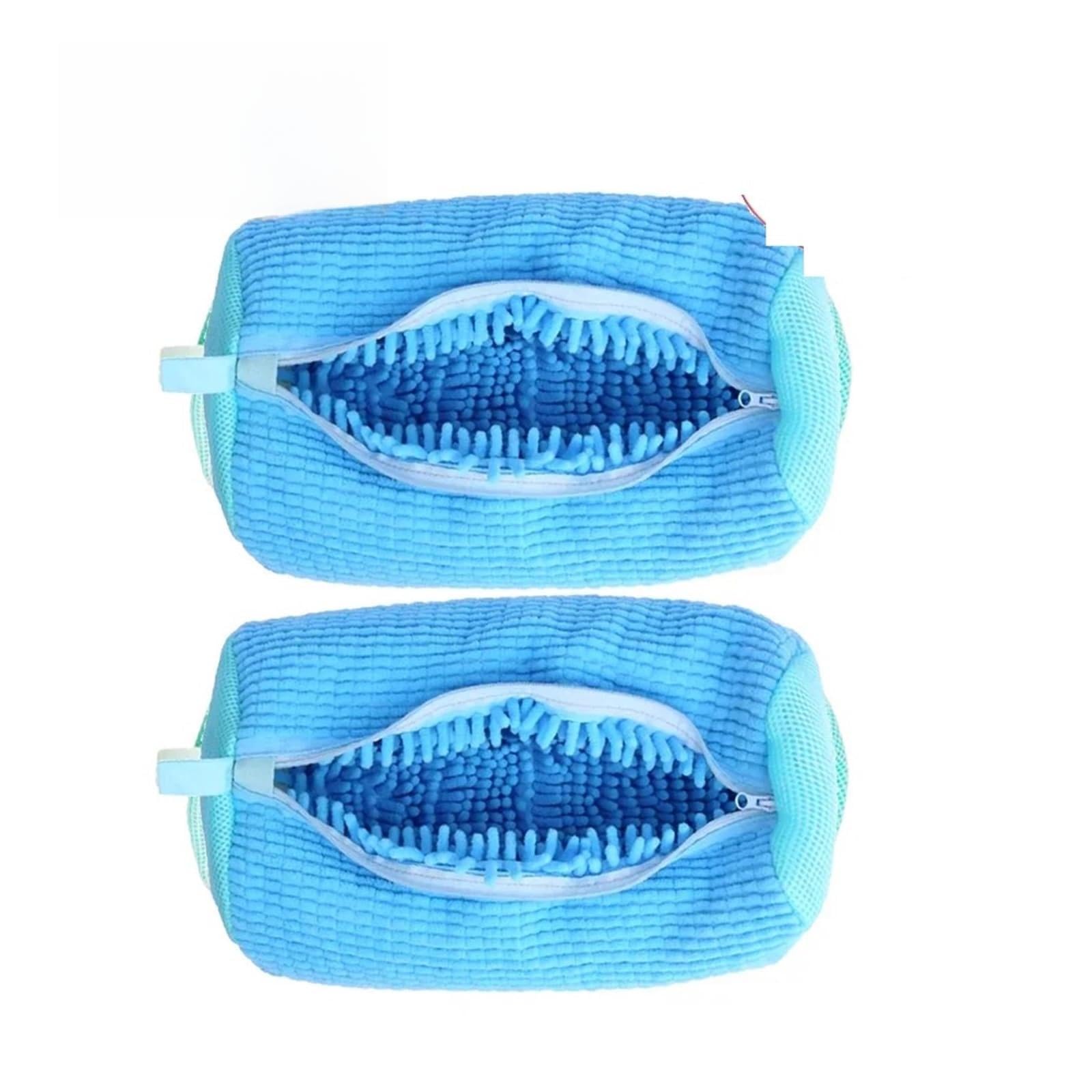 Bolsa For Lavadora De Zapatos, Bolsa De Limpieza Reutilizable For Zapatillas, Lavadora Secadora, Bolsa De Lavandería De Malla Protectora For Zapatos De Tenis De Todos Los Tamaños(2PCS Blue)