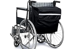 SWISSELITE Wheelchair Basket Bag Attachment for Transport Chair, Walker, and Rollator