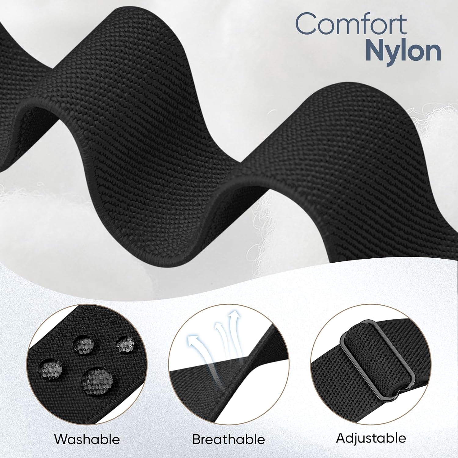 Stretchy Bands Compatible for Apple Watch Band and Case 40/44/41/45/42/46mm image 2