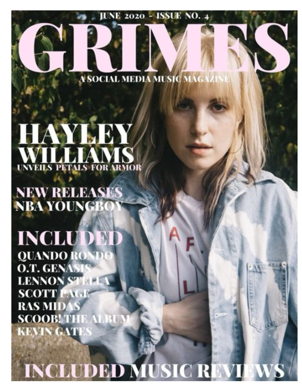 GRIMES MAGAZINE JUNE 2020 - ISSUE NO. 4: Featuring Hayley Williams On Cover And Atlantic Records Artist 22GZ On The Back Cover!