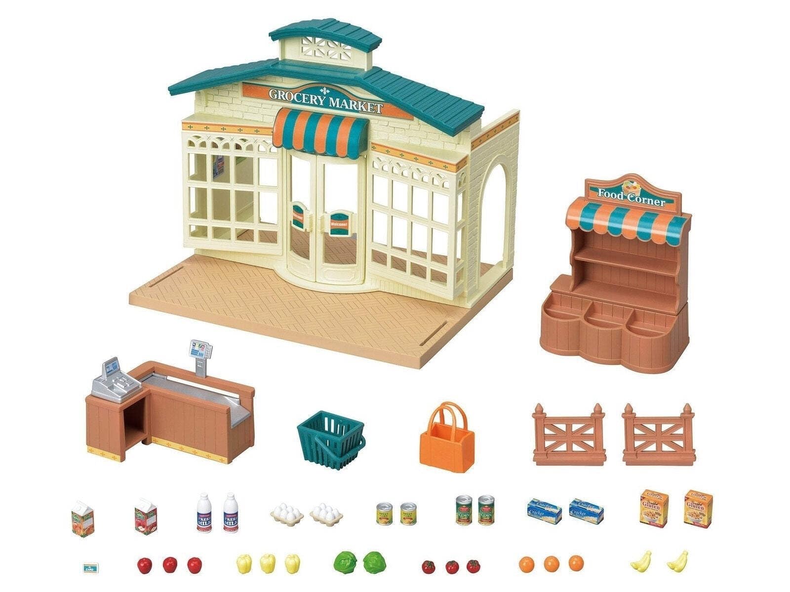 Sylvanian Families - 5315 - Le supermarché Coffrets de Figurines, 100% Plastique Multicolore