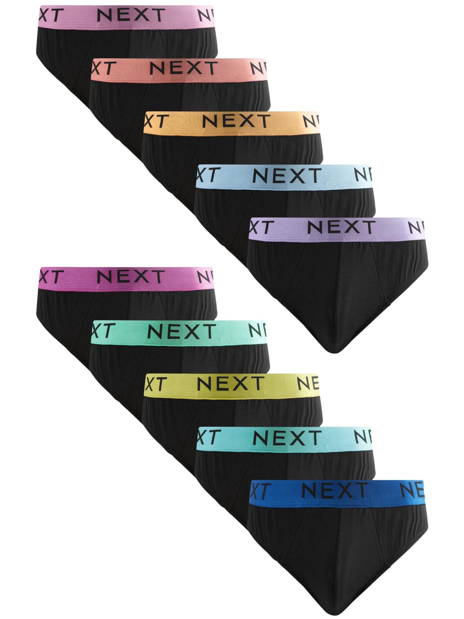 NEXT Herren Unterhosen mit hohem Baumwollanteil, 10er-Pack