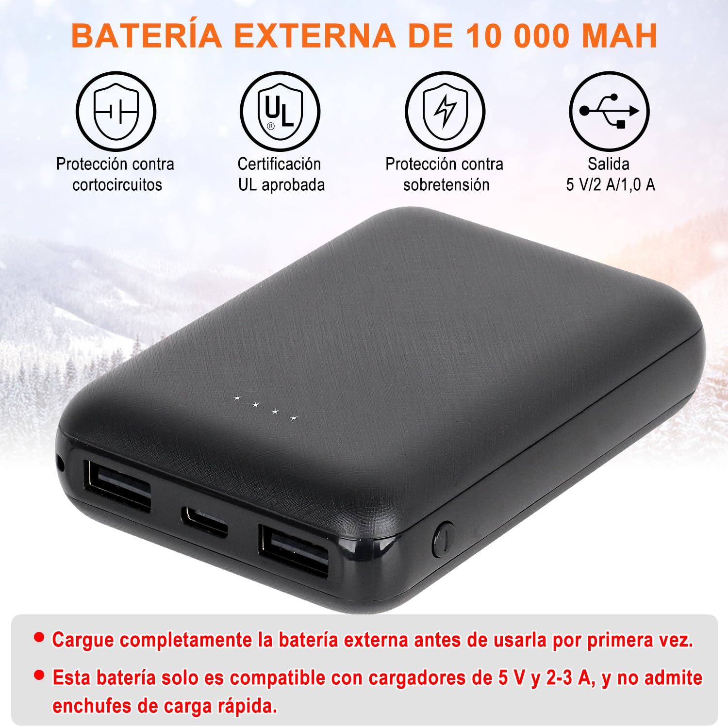 Chaleco Calefactable Hombre, Calefacción Térmico con 15 Zonas, Calentamiento Chaleco con batería de 10000mah, Dual Inteligente Ropa Calefactable para Moto Caza