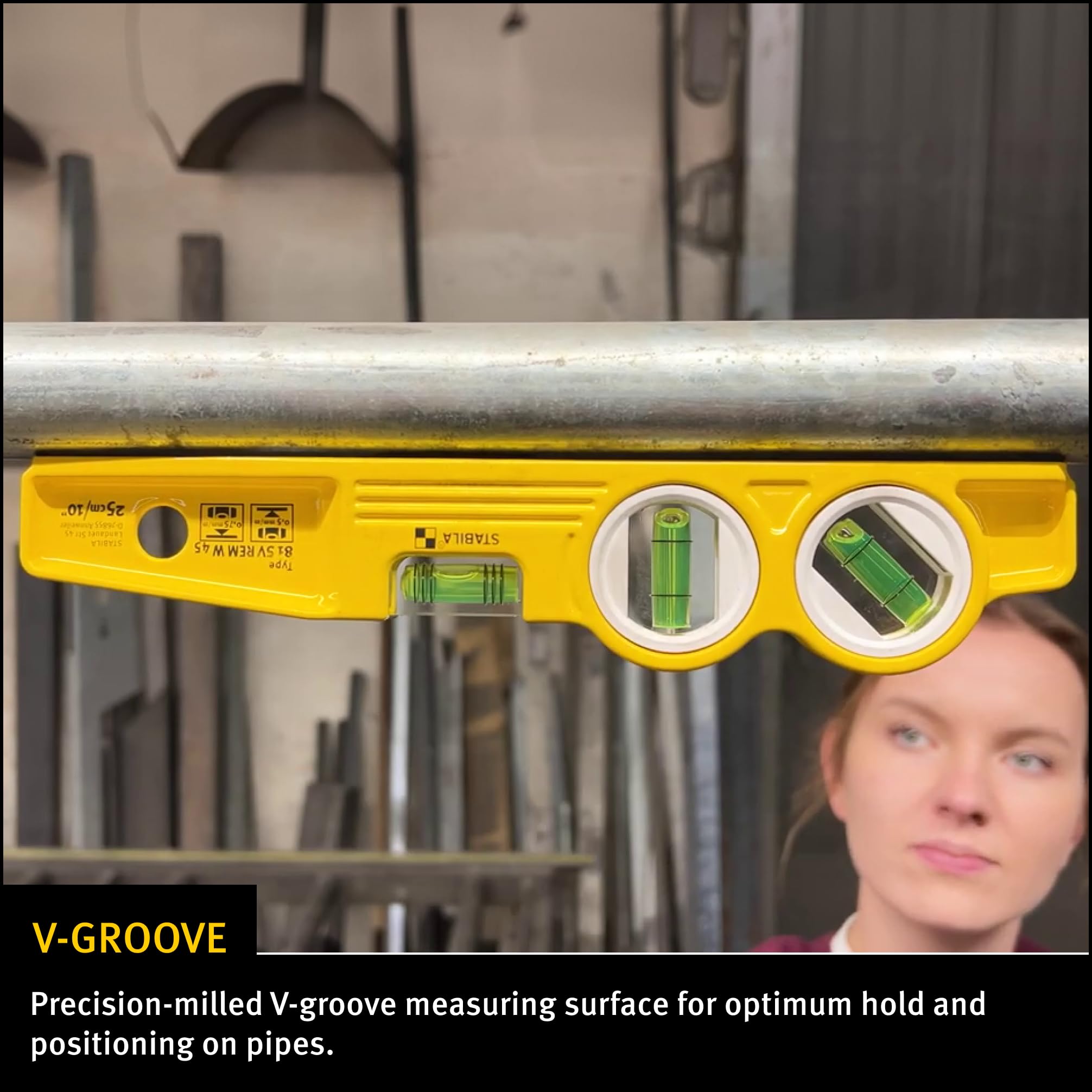Stabila Torpedo Level - Accurate Leveling & Angle Measurement -7