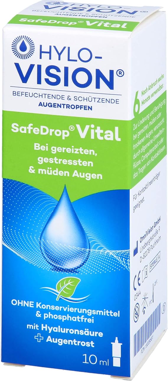 Hylo-Vision SafeDrop Vital Eye Drops 10ml