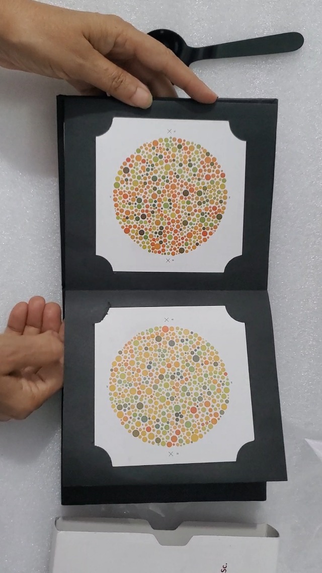 Amazon.com: Ishihara Test Chart Books for Color Deficiency 38
