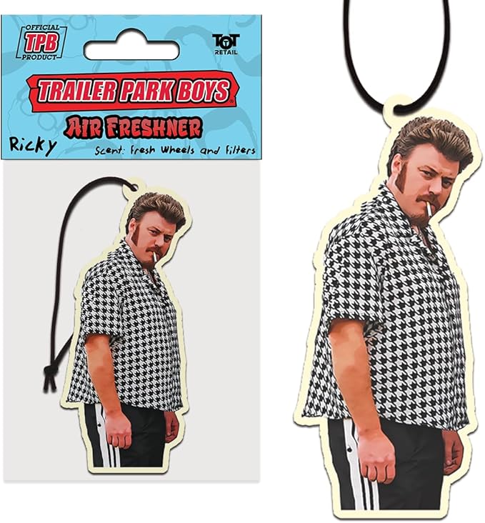 Trailer Park Boys Air Freshener - Ricky Funny Hanging Car Air Freshener - Funny Car Accessories for Men &amp; Women