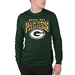 Junk Food Clothing x NFL - Green Bay Packers - Bold Logo - Unisex Adult Long Sleeve T-Shirt for Men and Women - Size Large