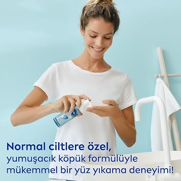 NIVEA Face Wash Foam Revitalizing, Normal Skin 150ml, Deep Facial Cleansing, Pure Water, Lotus Flower 2 pack