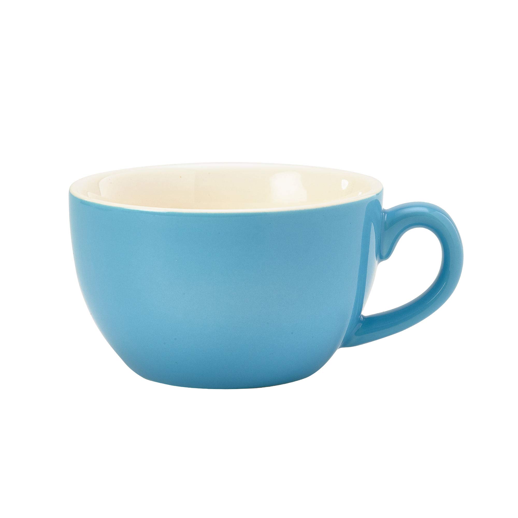 Genware Blue Bowl Shaped Cup 8.75Oz/250Ml, Single