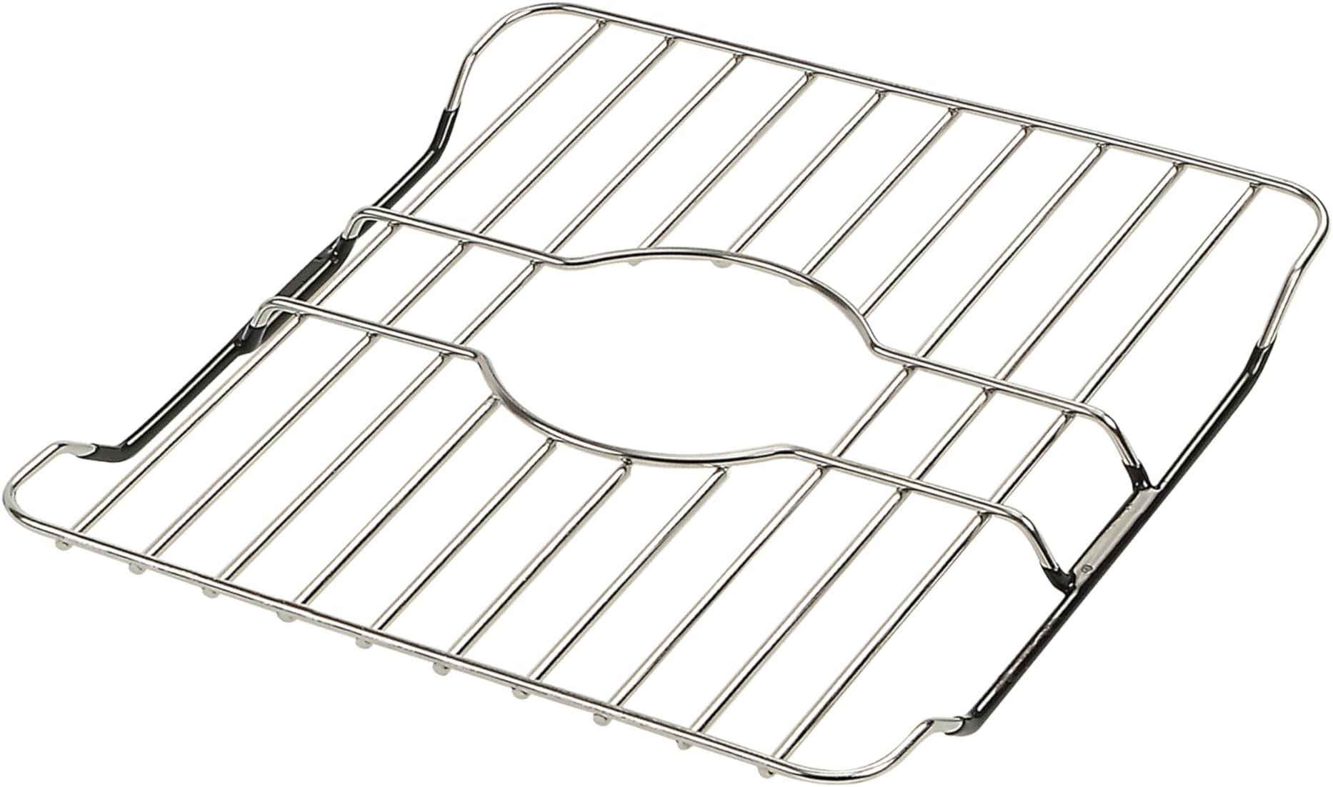 SunnyPoint 304 Stainless Steel Sink Protector Rack – Rust-Resistant Grid for Kitchen Sink Bottom, Scratch Prevention, Drainage Support – Fits Sinks 10.75" x 12.4", Center Drain Hole Required
