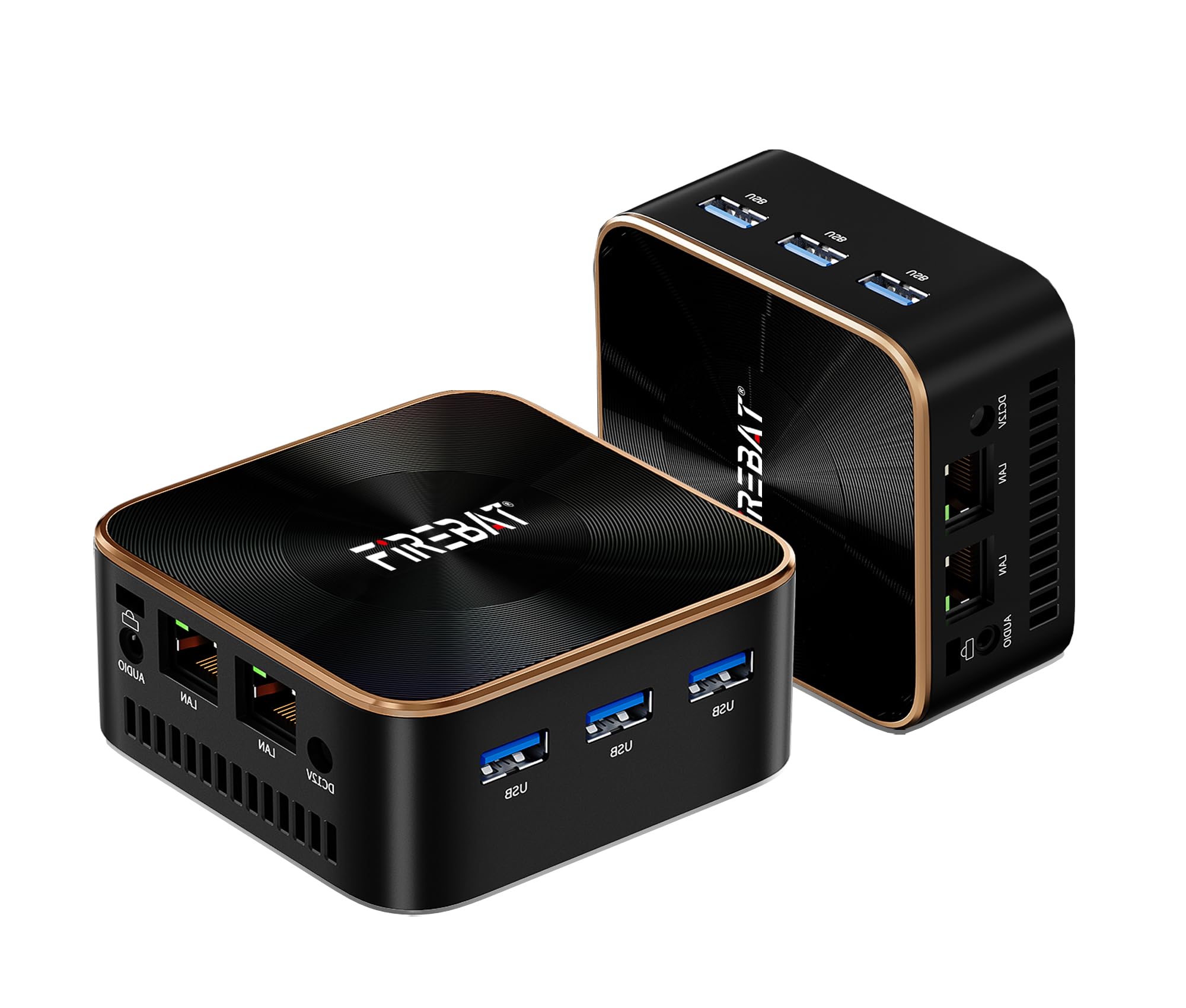 FIREBAT Mini PC N100 Intel, 1TB M.2 SSD SATA 16GB RAM LPDDR5, Mini PC, Mini Desktop Computer, 4K UHD Triple Display, Mini Server for Business, School, Office, Home