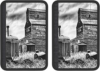 Old Abandoned Tractor Near A Grain Elevator In Ghost Town Of Bents Saskatchewan Car Seat Belt Shoulder Pad - Breathable Chloroprene Rubber Cover, Adjustable, Suitable For Daily Driving And Travel