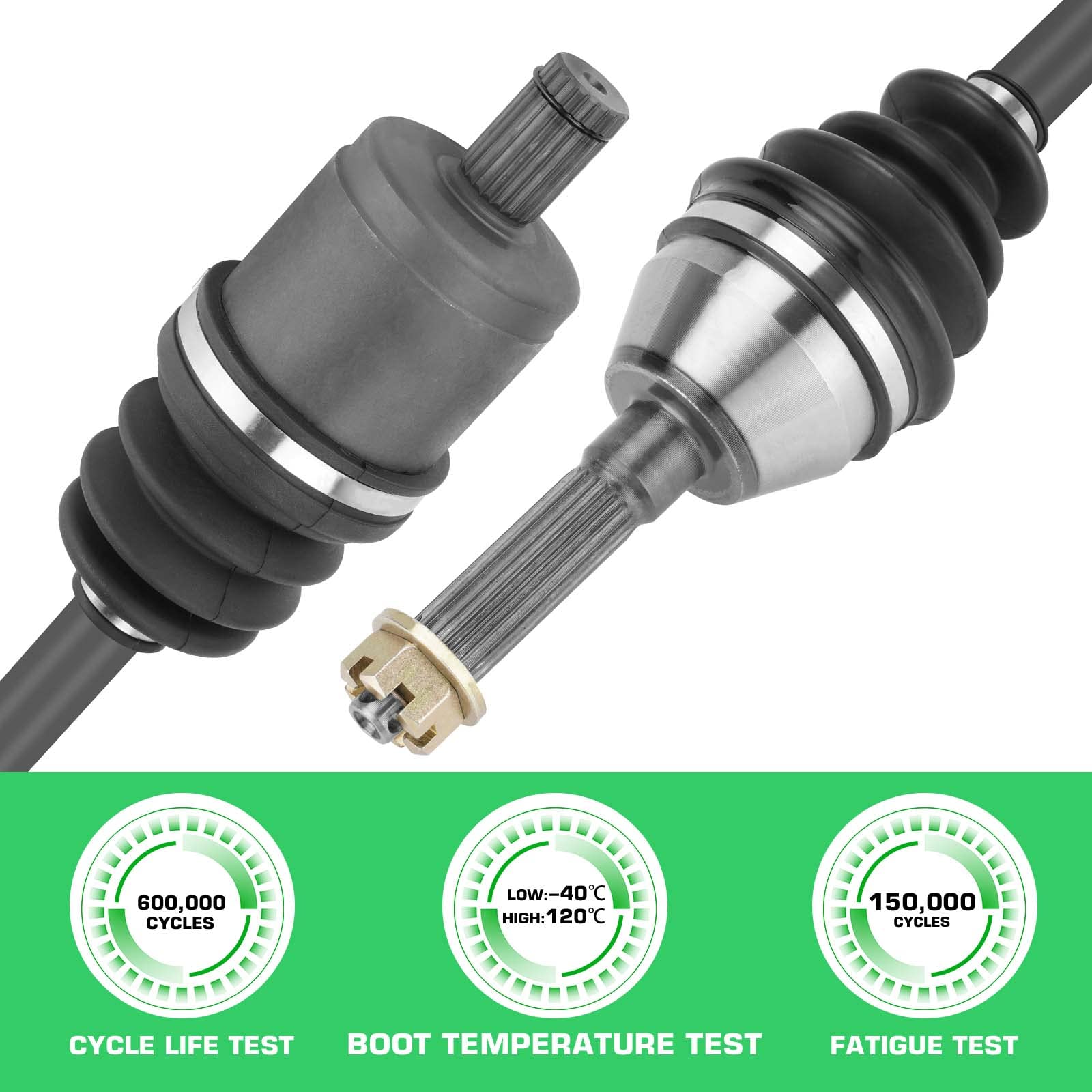 Polaris Sportsman HO/X2 Front Cv Axles Set 400 450 500 570 700 800 - Foto 7