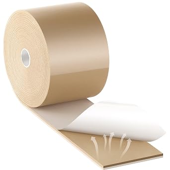 Buryeah 1/8" x 4" x 6 Yard Foam Adhesive Cast Padding Medical Foam with Adhesive Back for Sports Injured Areas, Ball of Foot Cushion, Blister Pads, Foot Pain, Splints and PadSkin Color