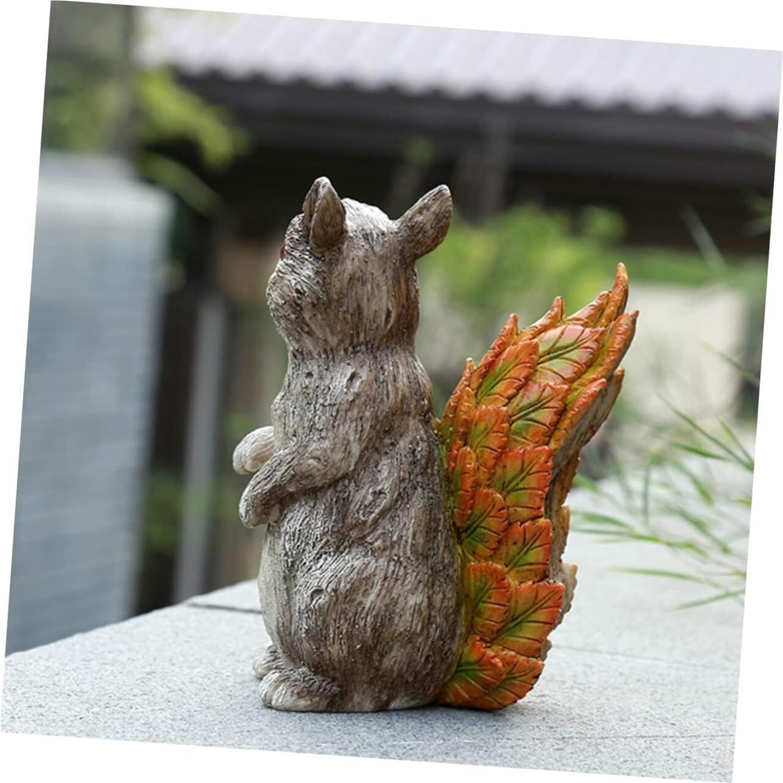 Décoration d'intérieur Statue d'écureuil de Paysage Plante, d'extérieur Accessoires de Bureau Amusants