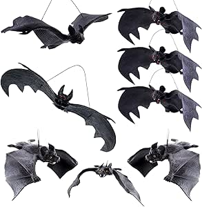Imagen de Amazon: 8 Piezas Murciélagos Halloween