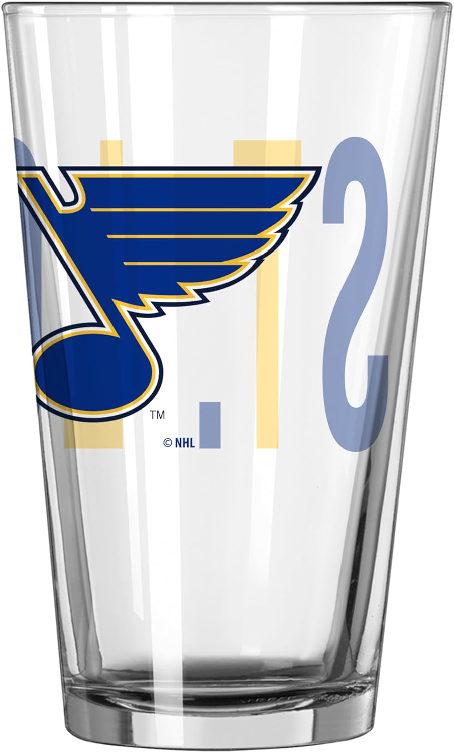 Logo Brands NHL 16oz Overtime Pint Glass (St Louis Blues)