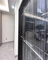 Vista 1 de Cortina decorativa Eve Split para puerta, ventana, pared, panel, divisora de ambientes, bodas, restaurantes, tienda de café, con cristales y borlas