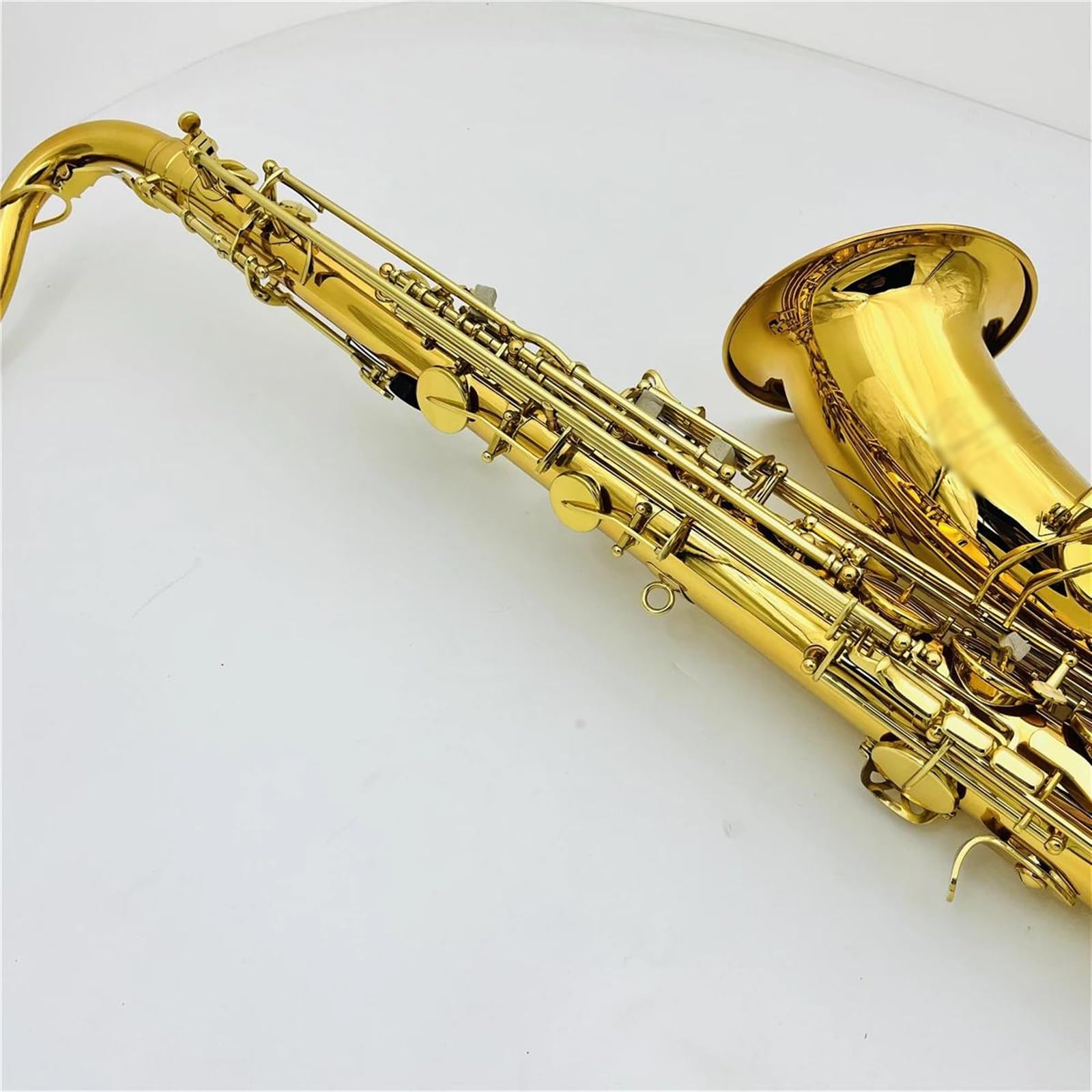 Saksofon Studencki Saksofon Tenorowy Bb Tune Mosiądz Lakierowany Złoty Profesjonalny Instrument Dęty Drewniany Z Futerałem Akcesoria Do Ustników (Color : High-end bag)