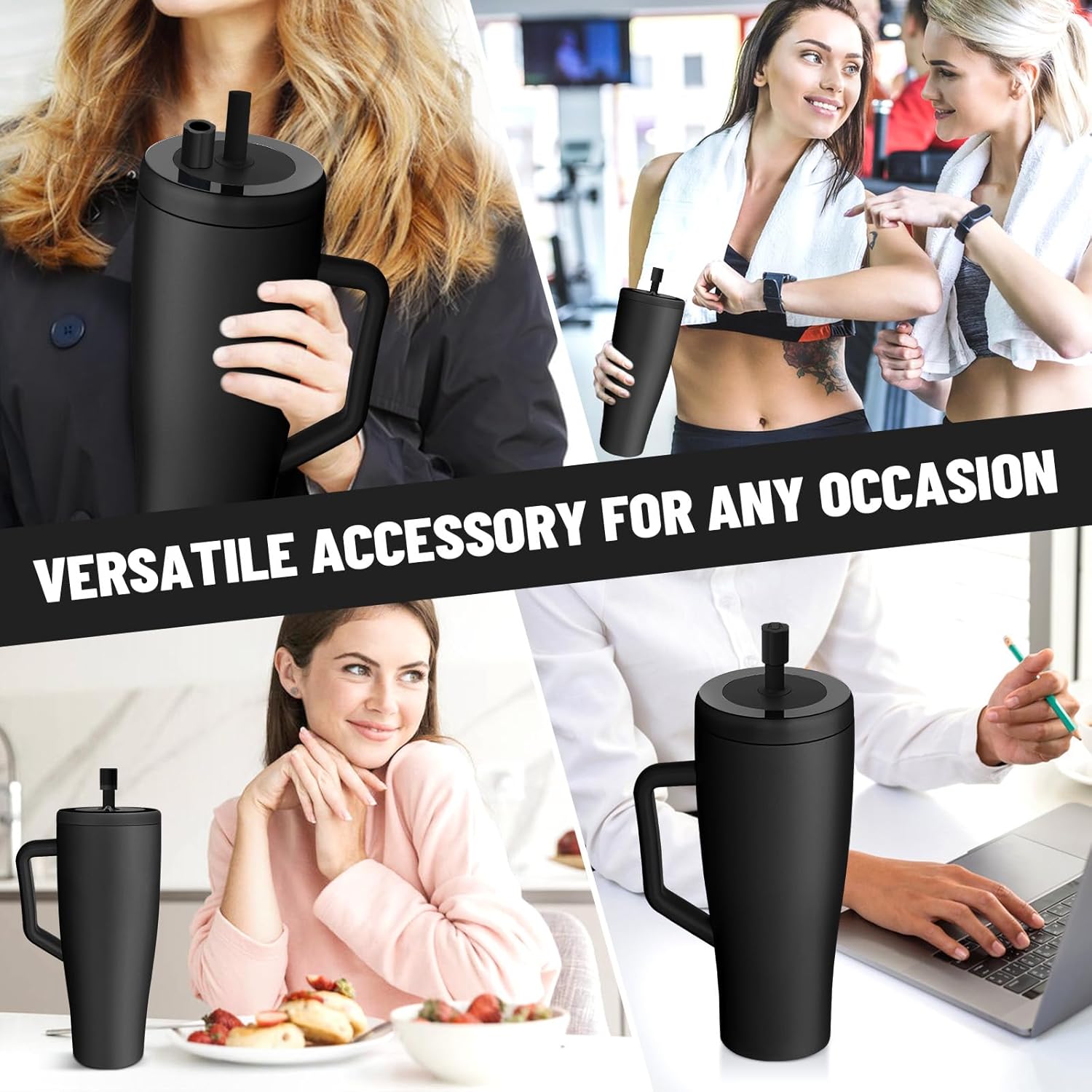 2 Pack Magnetic Straw Cover, Silicone Leakproof Straw Protector for Tumbler, Compatible with Era/Resa, Drinkware Accessory - Image 7