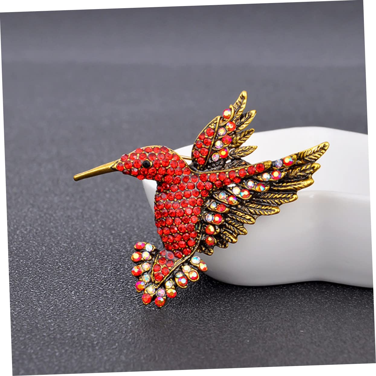 Broche Unisex con diseño de pájaro y Diamantes, 1 Unidad. Diseño Elegante con Incrustaciones. Ideal para Hombres y Mujeres.