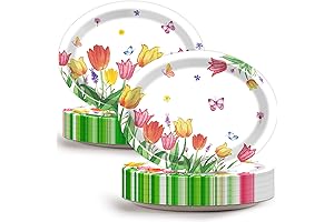 Tulip Paper Plates and Napkins Set for a Vibrant Spring Gathering