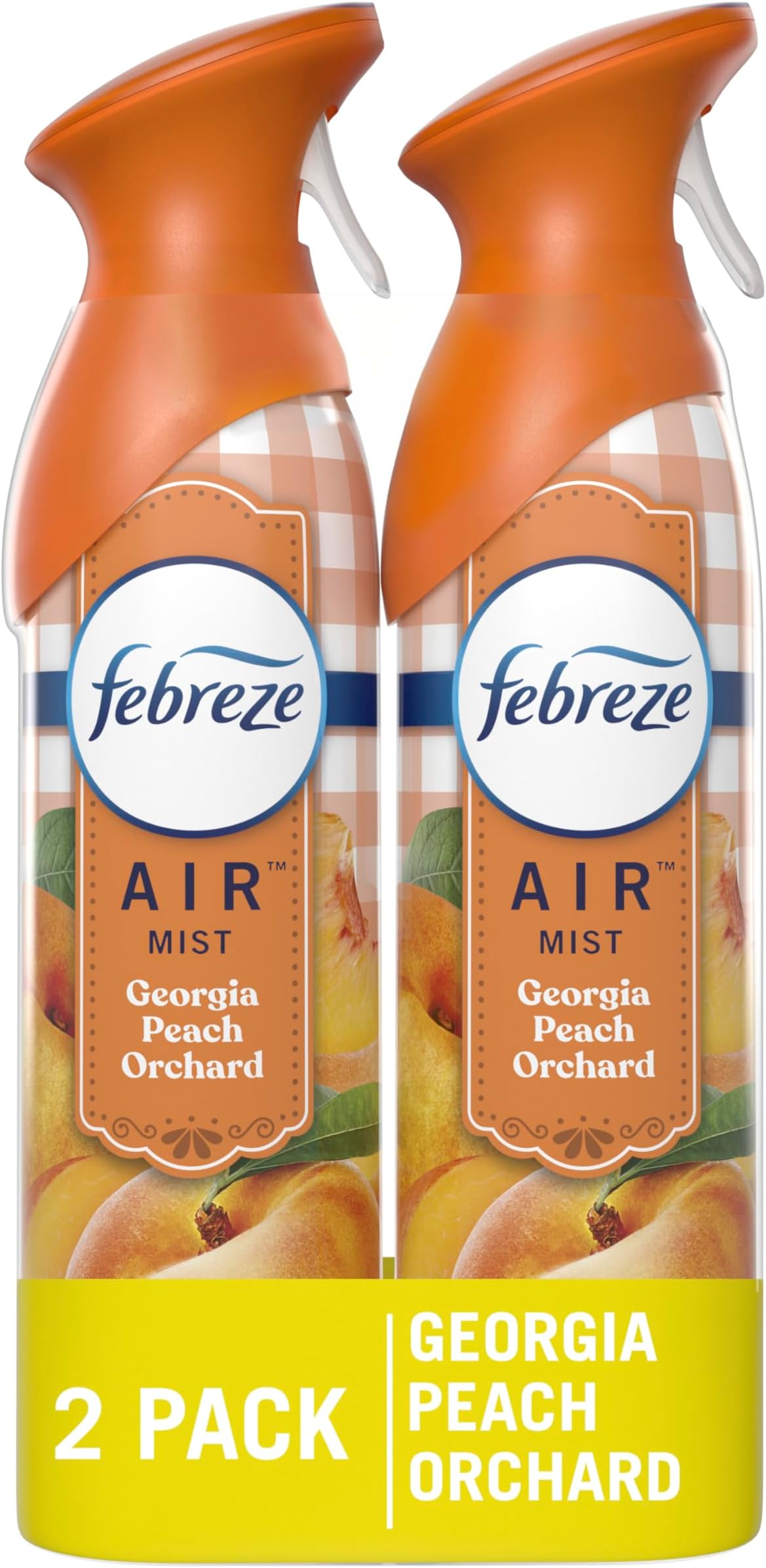 Febreze Air Freshener Spray, Odor-Fighting Room Spray, Georgia Peach Orchard Scent, 8.8oz, 2 Count