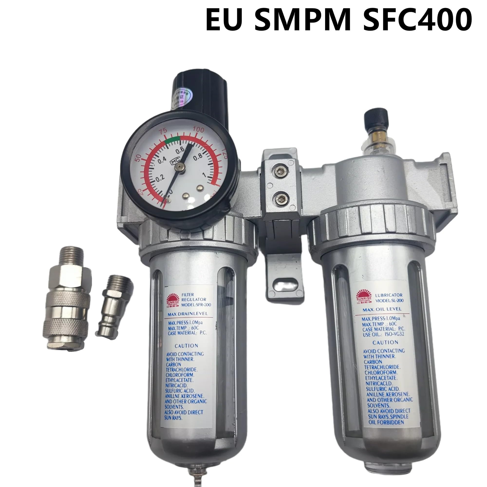 Regolatore pneumatico del filtro Regolatore del filtro dell'aria Separatore dell'olio e dell'acqua SFC-200 SFC-300 SFC-400 (1/4 3/8 1/2 pollici)(Sfc-400 Eu Smpm)