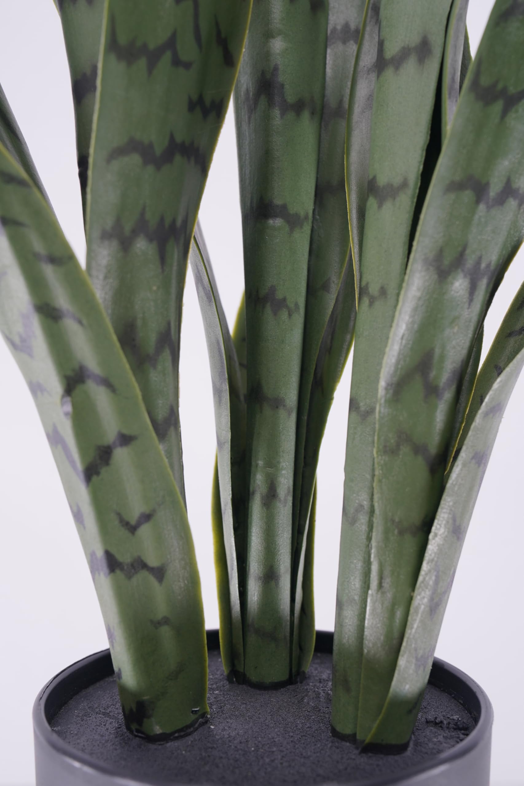 Sansevieria Artificiale Pianta Grassa Sintetica Realistica Foglie in Pvc per Arredare Interni e Attività Commerciali (Saveria - Sansevieria 66 cm)