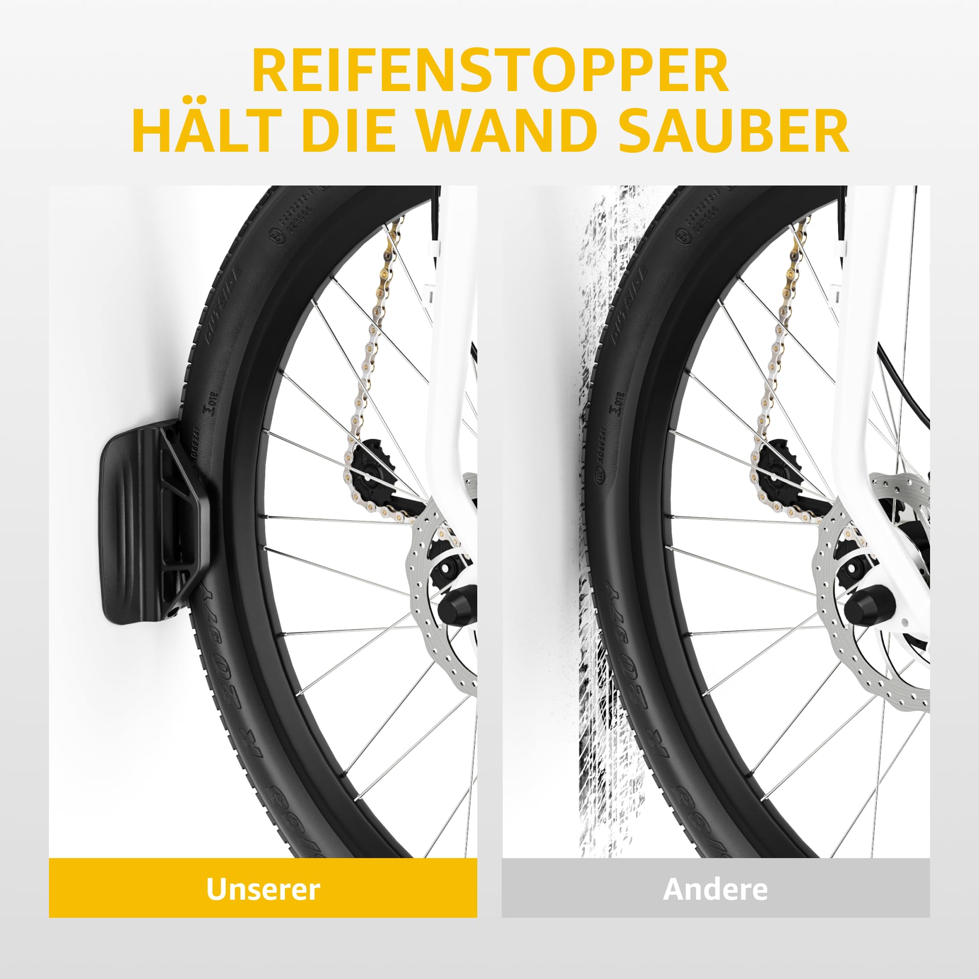 monTEK Schwenkbare Fahrrad-Wandhalterung, Fahrradaufhänger für die Garage, Wandhalterung für Fahrräder, Platzsparender Stabiler Wandfahrradstände