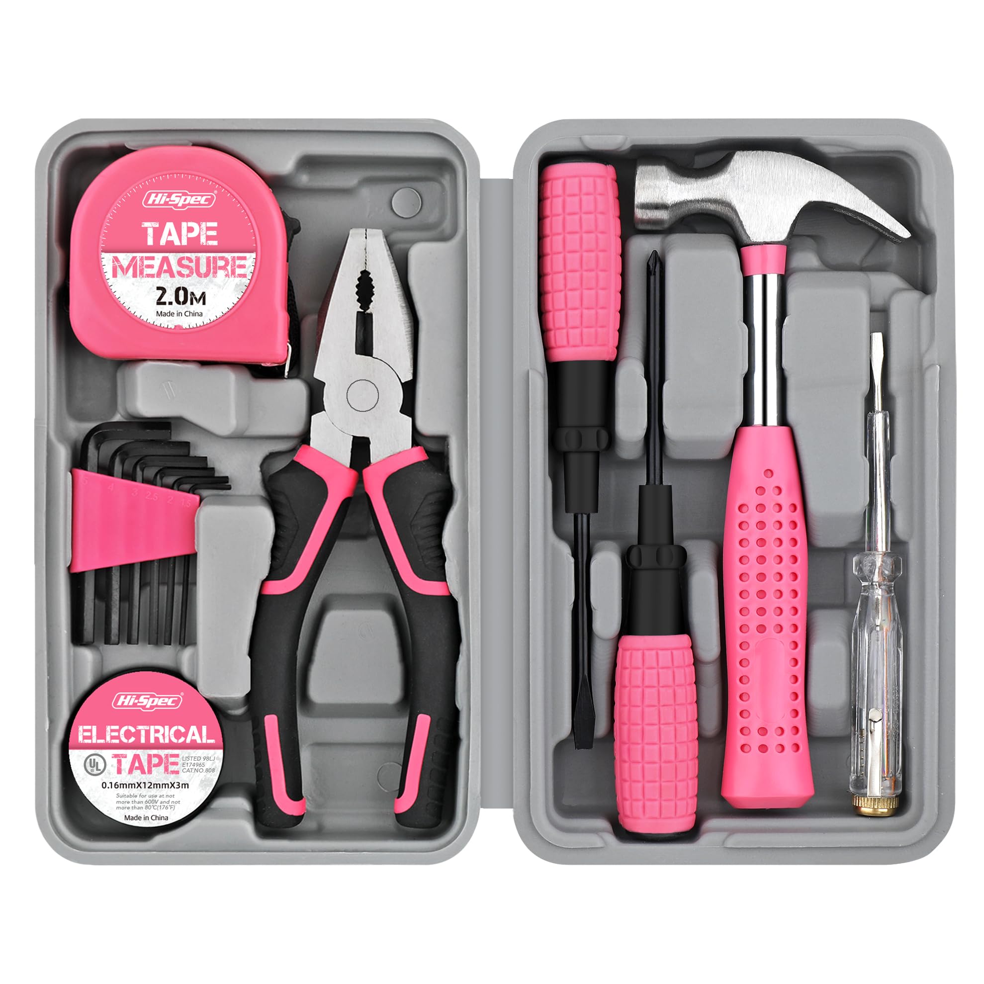 Hi-Spec 13Pc Precision Screwdriver Set for Electronics & Device Repair Pink