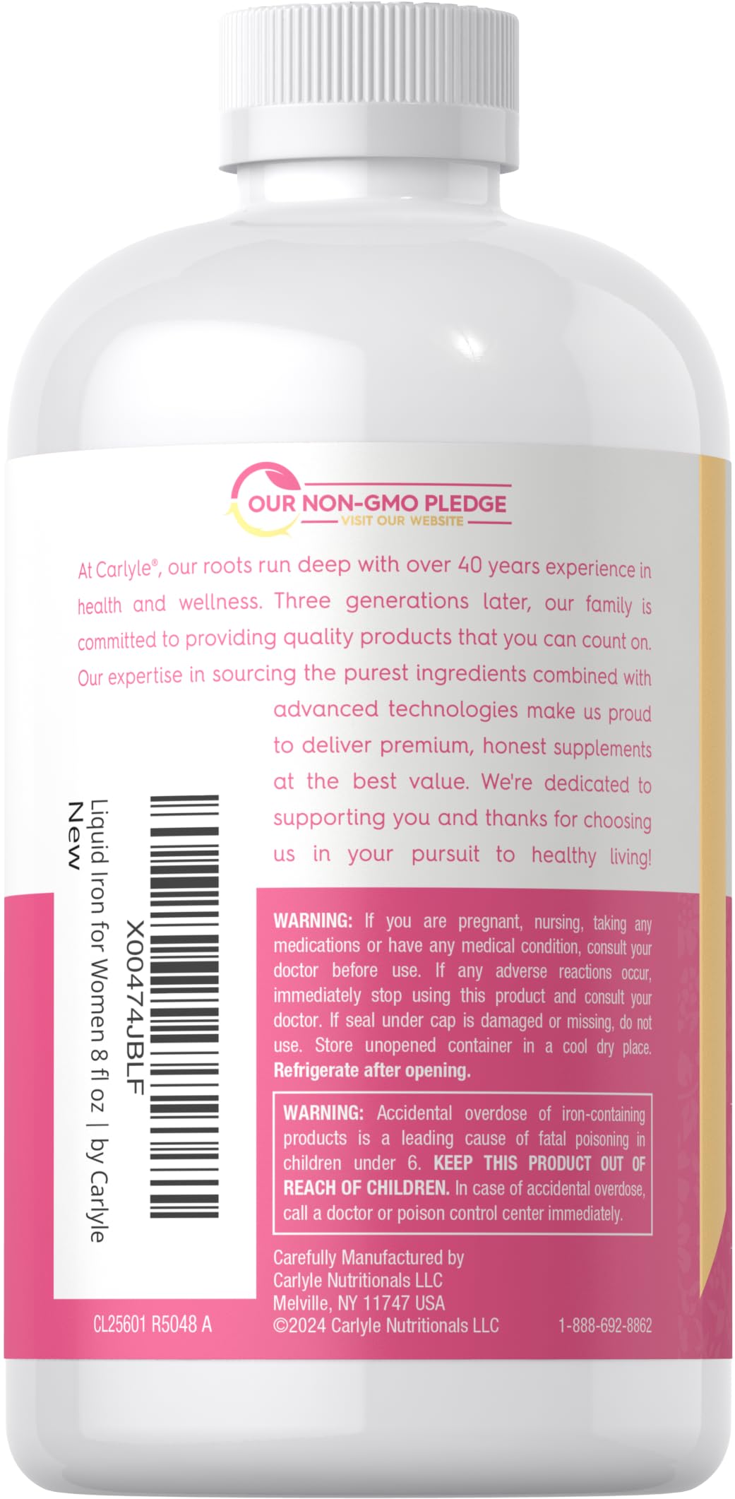 Carlyle Liquid Iron Supplement for Women | 8 fl oz — Amazon image 3