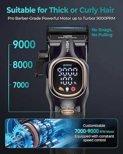 Miniatura 3 de Cortapelos profesionales para hombres, juego de cortapelos y recortadora de peluquería profesional, cortapelos inalámbricos para cortar cabello con
