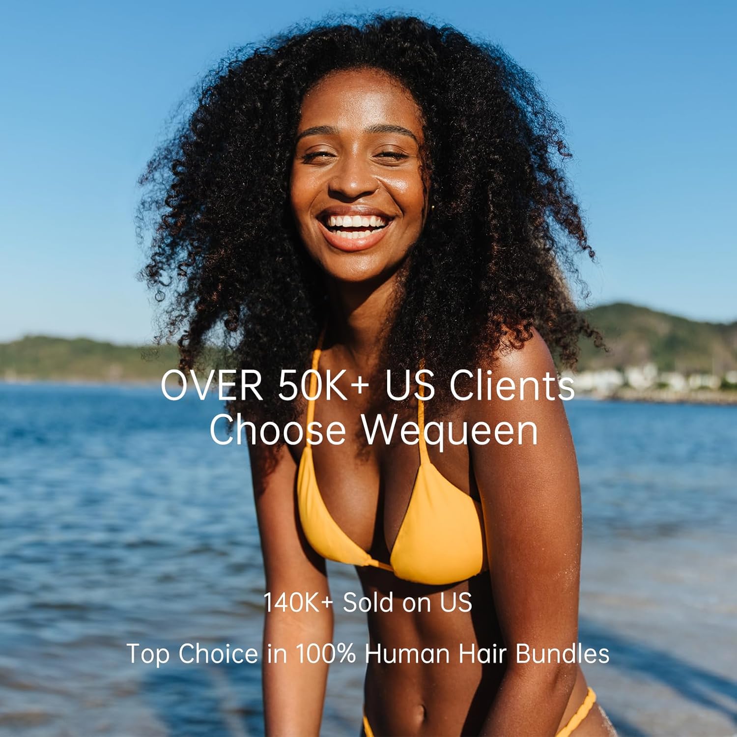 WEQUEEN Kinky Curly Human Hair Bundles 3c/4a 100% Virgin Brazilian Kinkycurly 3 Bundles 18 20 22 Inch Natural Look Quick Weave Human Hair