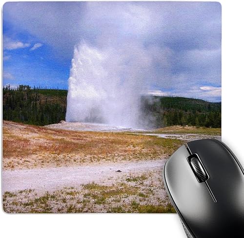 3dRose LLC Alfombrilla de ratón del Parque Nacional Yellowstone de 8 x 8 x 0,25 pulgadas (mp_26403_1)