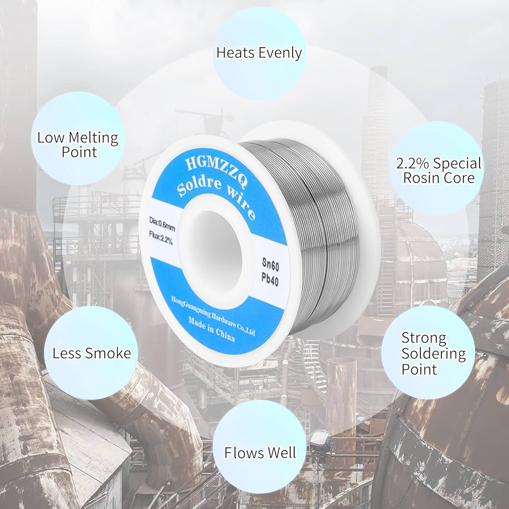SRA　60×40×40 Acid Flux Core Solder, 60/40 .040-Inch, 1-Pound Spool| SRA