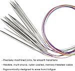 Knitting Needles Circular 40 inch (100cm) Stainless Steel Round Knitting Needles Size US 10.5 (6.5mm)