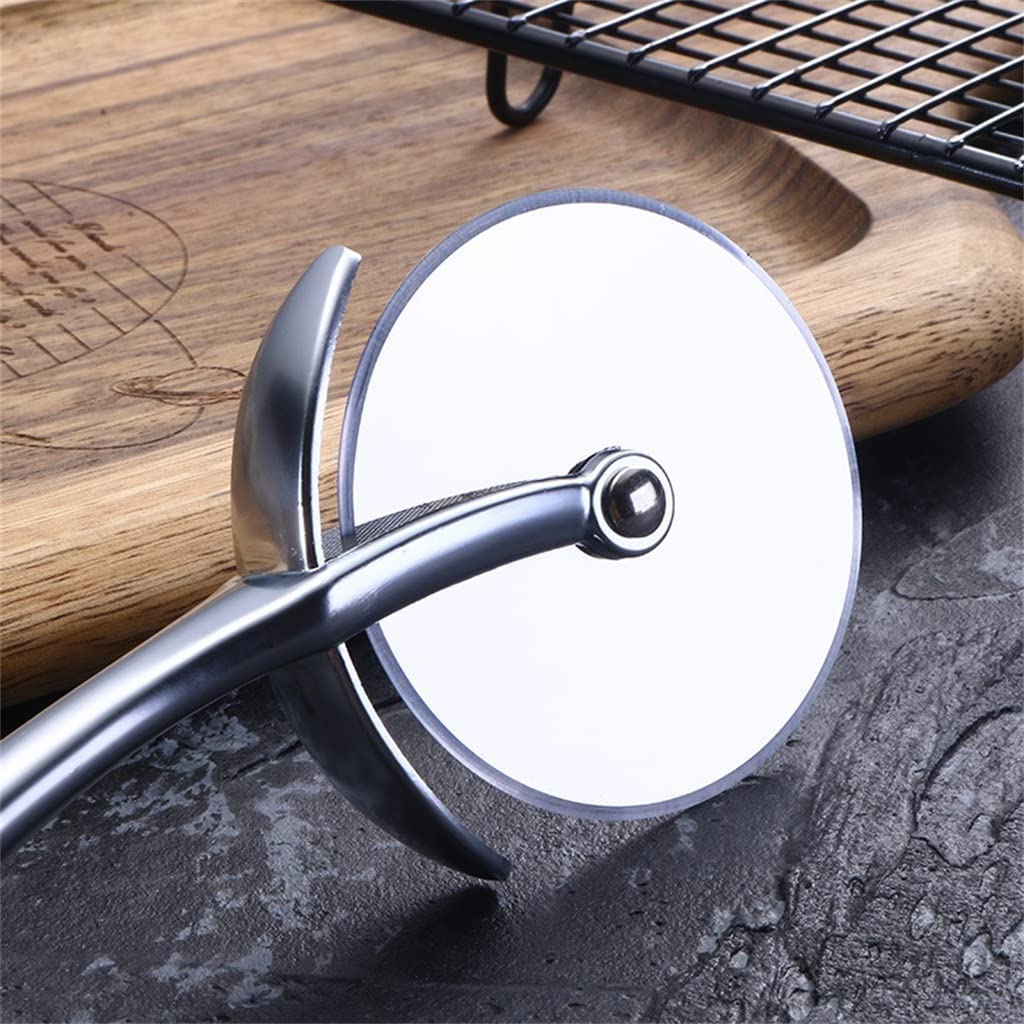 Pizza Cutter in Acciaio Inox Pizza Coltello Torta Pane Torta Coltello Rotondo Coltello Pasticceria Pasta Pasta Pasta Cucina Strumenti di Cottura