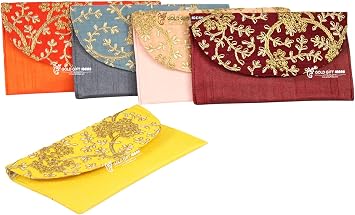 GoldGiftIdeas ヴィンテージ花柄刺繍シャガンポトリ財布 レディース ベビーシャワー用ポトリポーチ お返しギフト用ポトリバッグ 女性用エスニック財布 10個セット マルチカラー 20×10cm, マルチカラー, 20 x 10 CM