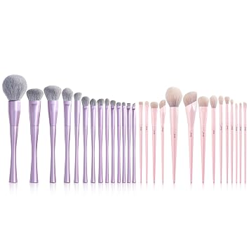 Jessup Pink Makeup Brushes Set T495 Bundled with Makeup Brushes Set Professional T512