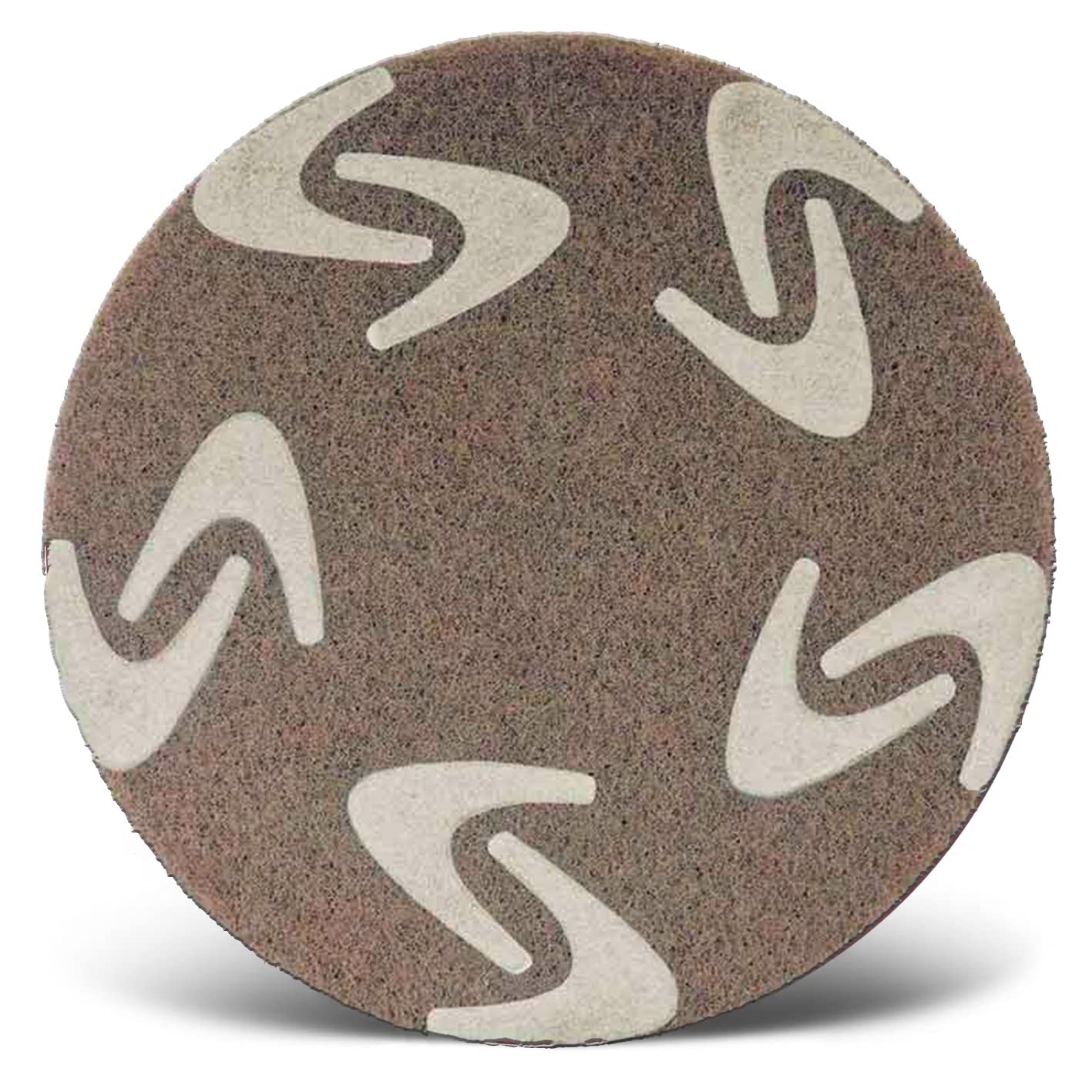 MENZERPads Thunder Pad, 406 mm, f. Orbital Floor Sanders, Nylon (PU 1), Step 4 (Yellow)