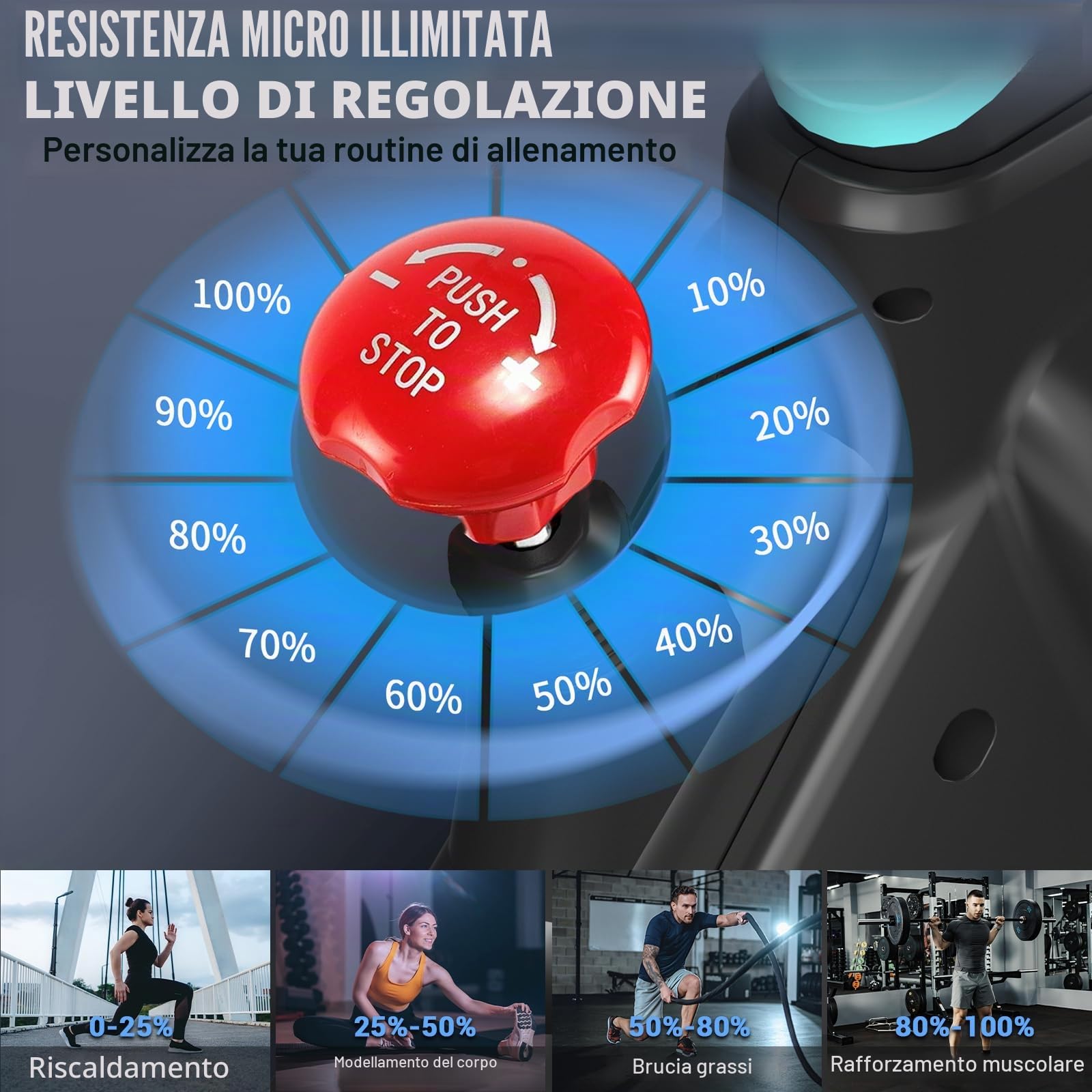 [Aggiornato al 2026] Cyclette Wenoker con resistenza magnetica, cyclette da spinning per interni, home trainer, cyclette cardio, cyclette fitness, fino a 160 kg