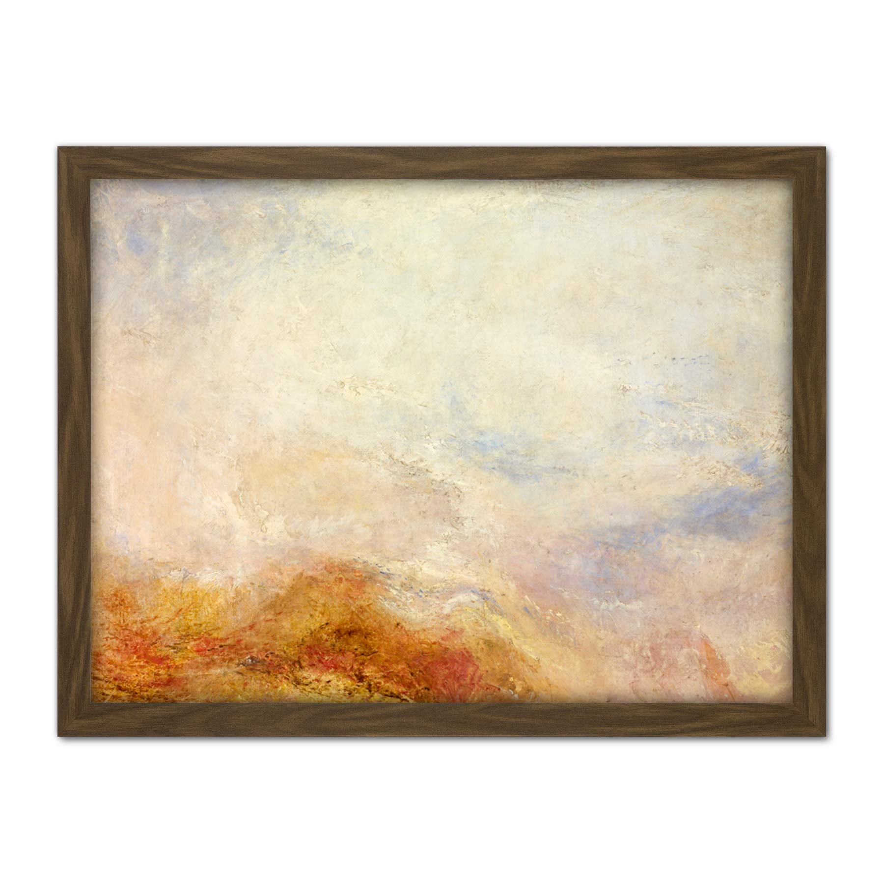 Jmw Turner A Mountain Scene Val Daosta Large Framed Art Print Poster Wall Decor 18x24