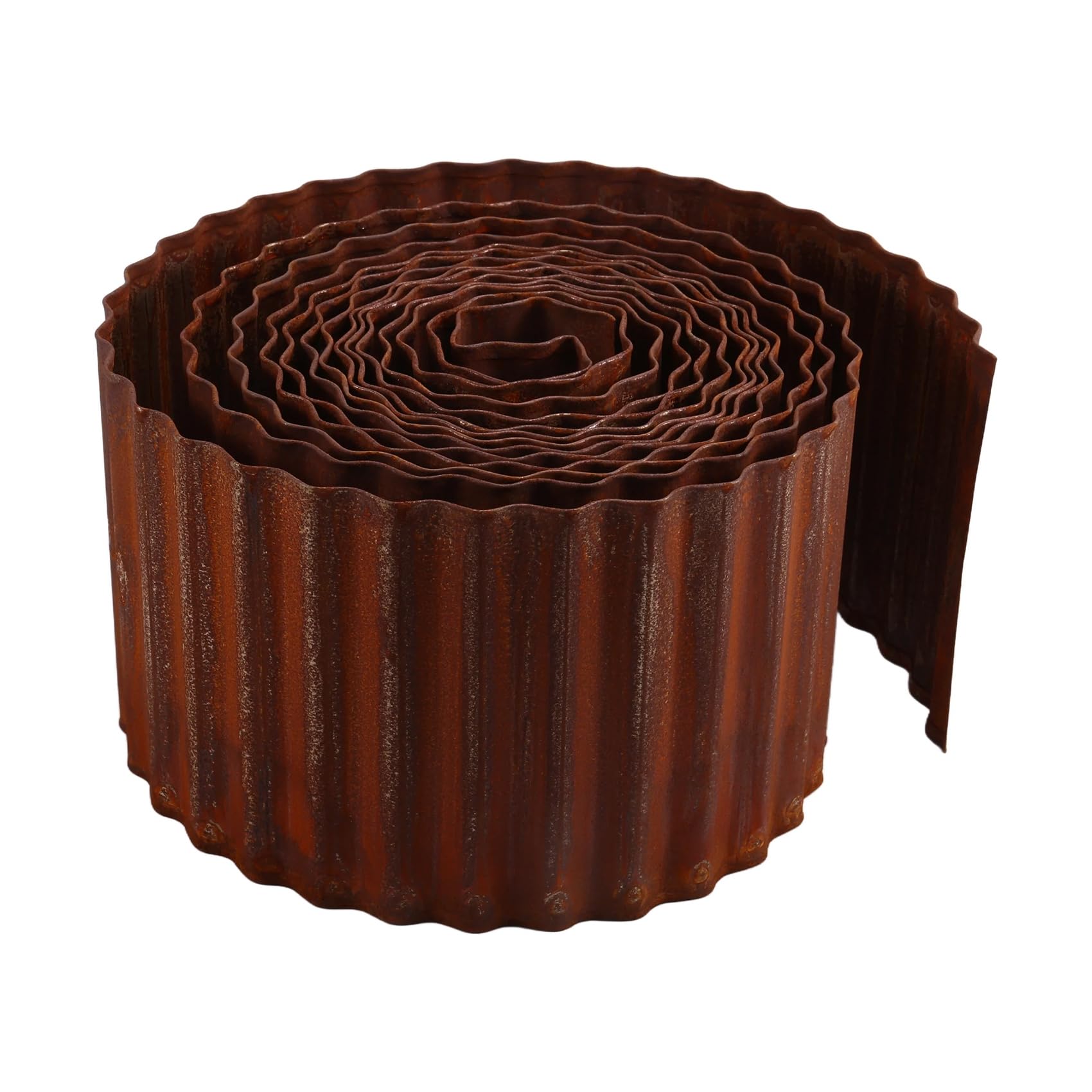 Htuteyy 6 Inch X 20 FT Lawn Edging Borders Corrugated Galvanized Garden Edging Border Landscape Edging for Vegetables Raised Bed