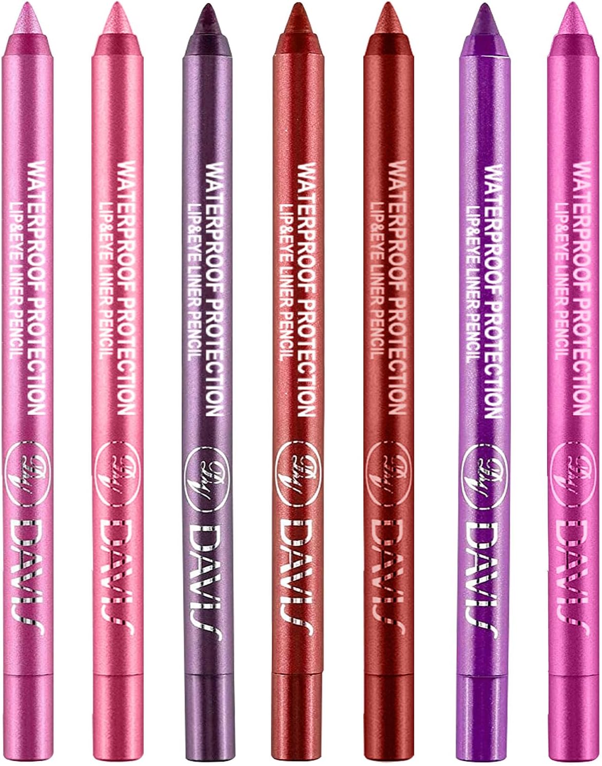 7 Colorful Eyeliner Pen Set, Eye Shadow Pencil, Pearl Eyeliner Kit Metallic Glitter Eye liner Pencil for Women Eye&Lip Liner Professional Eye Makeup Set Colorful Eye Color (7PCS C)