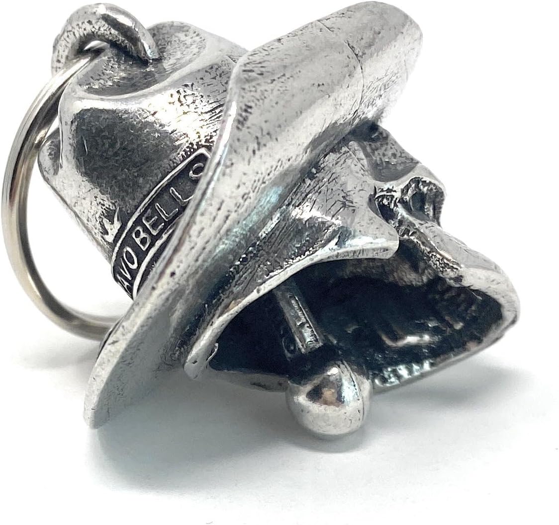 Bravo Bells Cowboy Skull Bell - Biker Ride Bell or Key Chain for Good Luck on the Road - Made in USA - Image 4