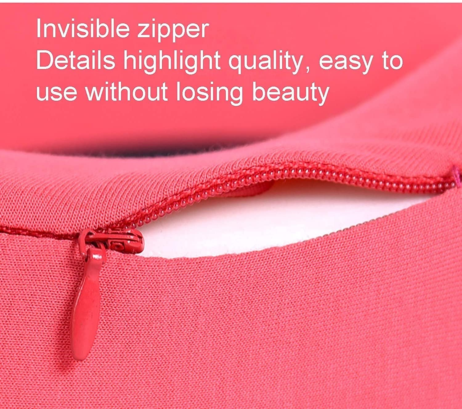 Reisekissen Memory Foam Head Neck Stützkissen, Reisenhals Kissen, Nackenstütze Kissen U förmig Tragbare Reisekissen for Kinder Erwachsene Flugzeugauto-Zugbüro (Color : Pink)